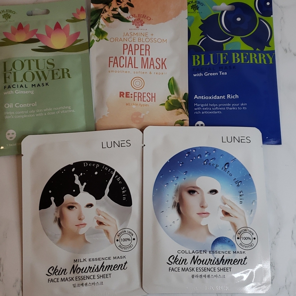 BUNDLE OF 5 SKINCARE FACE MASK